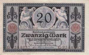 20 Mark Serie O/G 1915